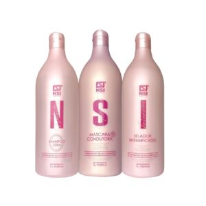 Kit de Tratamento Alto Impacto (Shampoo Detox + Máscara Condutora + Máscara Seladora) 1 Litro