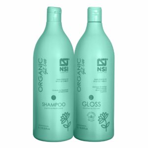 Kit Shampoo Limpeza Profunda + Gloss Redutor de Volume Organic 1 Litro
