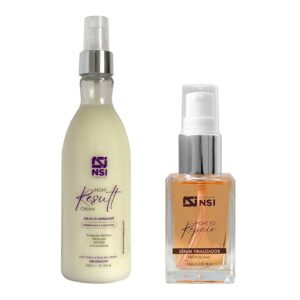 Kit Protetor Térmico E Anti-Frizz Right Result Creme 300 Ml + Sérum Reparador De Pontas 30 Ml
