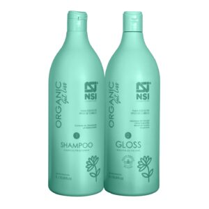 Kit Shampoo Limpeza Profunda + Gloss Redutor de Volume Organic 1 Litro