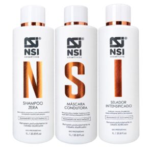 Kit de Tratamento Alto Impacto (Shampoo Detox + Máscara Condutora + Máscara Seladora) 1 Litro