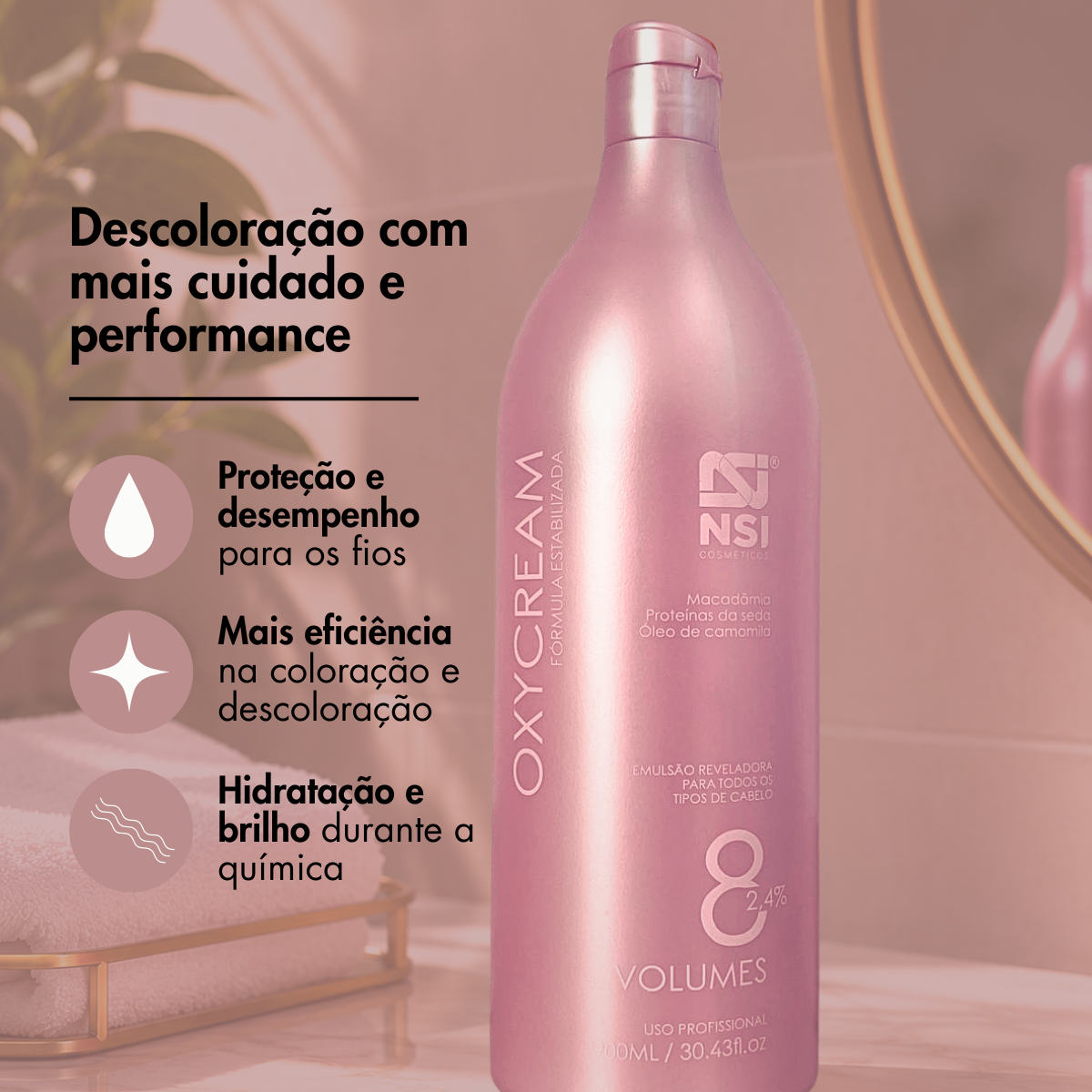 Oxy Cream 8 volumes 900 ml - Imagem 2