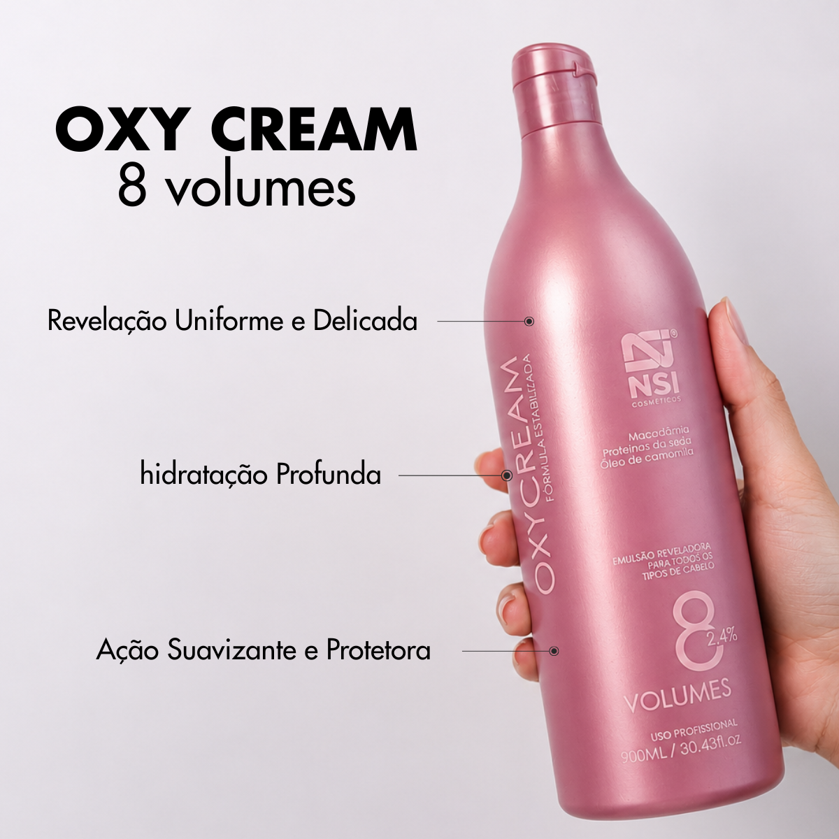 Oxy Cream 8 volumes 900 ml - Imagem 3