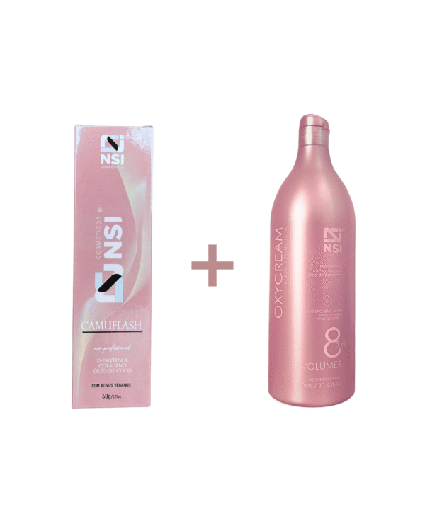 Kit Camuflash Light (Cabelos Claros) - Camuflagem Fios Brancos NSI Cosméticos
