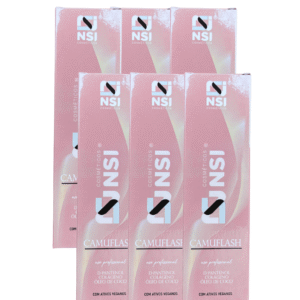 Kit 6 Camuflash Dark (Cabelos Escuros) - Camuflagem Fios Brancos NSI Cosméticos