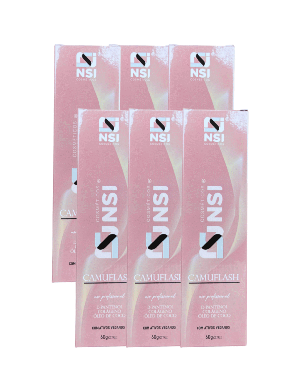 Kit 6 Camuflash Light (Cabelos Claros) - Camuflagem Fios Brancos NSI Cosméticos