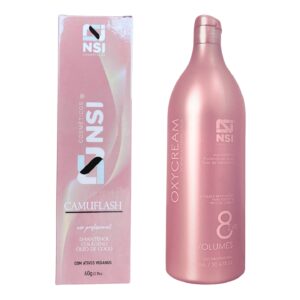 Kit Camuflash Dark (Cabelos Escuros) - Camuflagem Fios Brancos NSI Cosméticos
