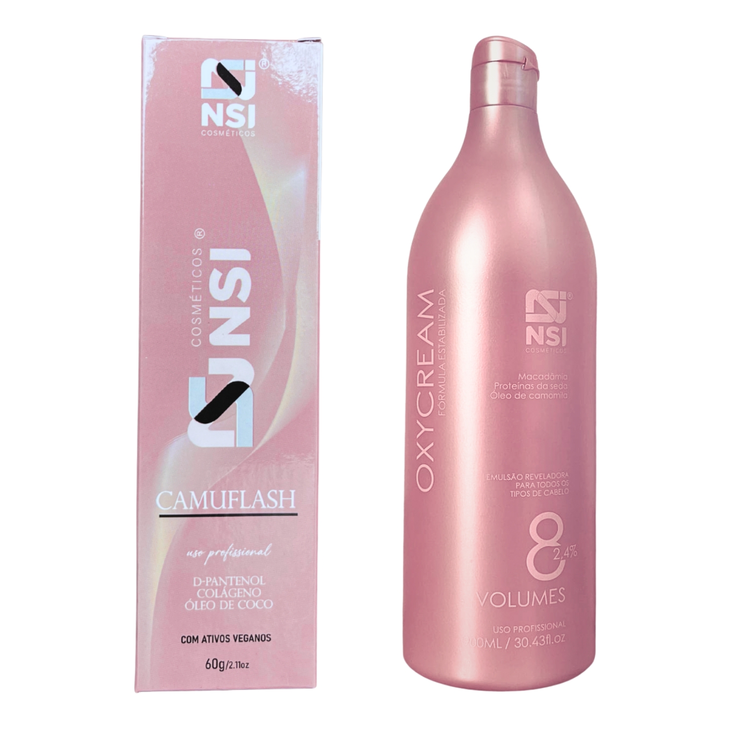 Kit Camuflash Dark (Cabelos Escuros) - Camuflagem Fios Brancos NSI Cosméticos