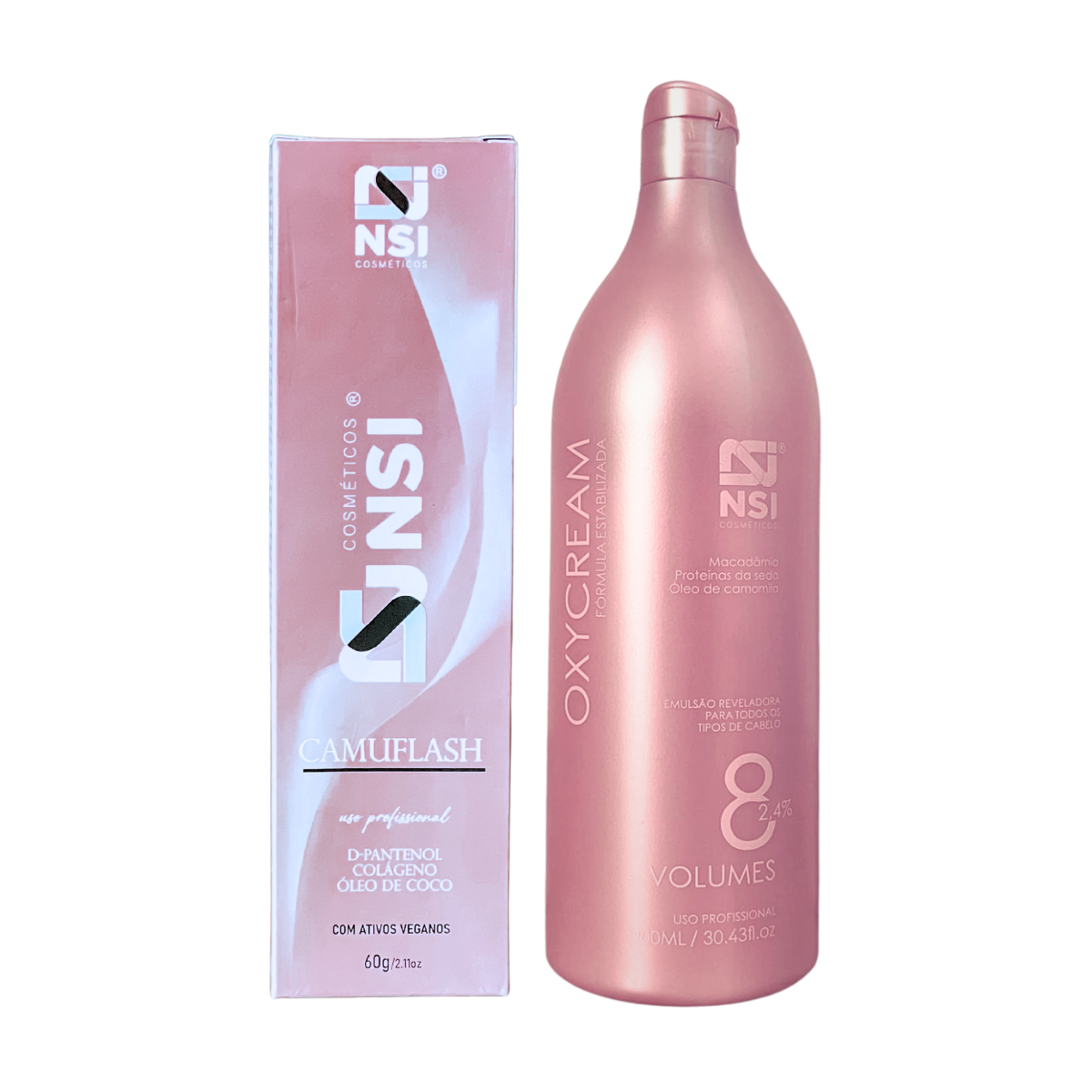 Kit Camuflash Dark (Cabelos Escuros) - Camuflagem Fios Brancos NSI Cosméticos