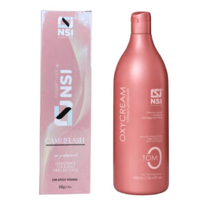 Kit Camuflagem Fios Brancos Ligth - Ox 0 Tom 900ml Coloração Express Camuflash Pantenol Colágeno Óleo de Coco