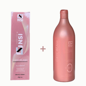 Kit Camuflagem Fios Brancos Ligth - Ox 0 Tom 900ml Coloração Express Camuflash Pantenol Colágeno Óleo de Coco